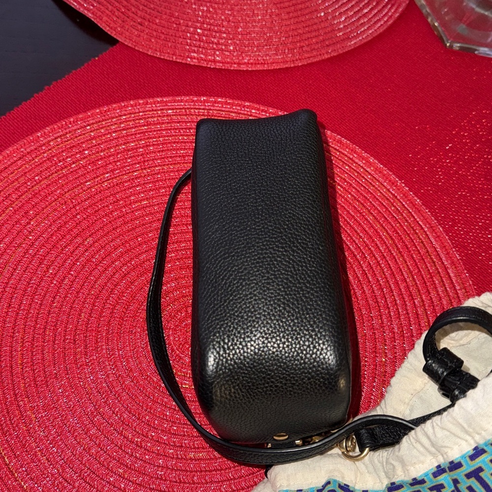 Tory Burch Black Miller Crossbody Bag and Matching Wallet with Gold Accents - Picture 10 of 13